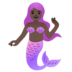 Mermaid: Dark Skin Tone Emoji Copy Paste ― 🧜🏿‍♀ - google-android