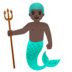 Merman: Dark Skin Tone Emoji Copy Paste ― 🧜🏿‍♂ - google-android