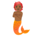 Merperson: Medium-dark Skin Tone Emoji Copy Paste ― 🧜🏾 - google-android