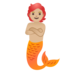 Merperson: Medium-light Skin Tone Emoji Copy Paste ― 🧜🏼 - google-android