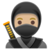 Ninja: Medium-light Skin Tone Emoji Copy Paste ― 🥷🏼 - google-android