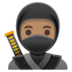 Ninja: Medium Skin Tone Emoji Copy Paste ― 🥷🏽 - google-android