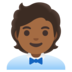 Office Worker: Medium-dark Skin Tone Emoji Copy Paste ― 🧑🏾‍💼 - google-android
