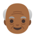 Old Man: Medium-dark Skin Tone Emoji Copy Paste ― 👴🏾 - google-android