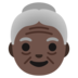 Old Woman: Dark Skin Tone Emoji Copy Paste ― 👵🏿 - google-android