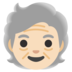 Older Person: Light Skin Tone Emoji Copy Paste ― 🧓🏻 - google-android