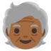 Older Person: Medium-dark Skin Tone Emoji Copy Paste ― 🧓🏾 - google-android