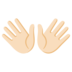 Open Hands: Light Skin Tone Emoji Copy Paste ― 👐🏻 - google-android