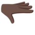 Palm Down Hand: Dark Skin Tone Emoji Copy Paste ― 🫳🏿 - google-android