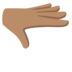 Palm Down Hand: Medium Skin Tone Emoji Copy Paste ― 🫳🏽 - google-android