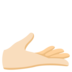 Palm Up Hand: Light Skin Tone Emoji Copy Paste ― 🫴🏻 - google-android