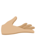 Palm Up Hand: Medium-light Skin Tone Emoji Copy Paste ― 🫴🏼 - google-android