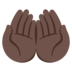 Palms Up Together: Dark Skin Tone Emoji Copy Paste ― 🤲🏿 - google-android