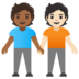 People Holding Hands: Medium-dark Skin Tone, Light Skin Tone Emoji Copy Paste ― 🧑🏾‍🤝‍🧑🏻 - google-android
