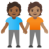 People Holding Hands: Medium-dark Skin Tone, Medium Skin Tone Emoji Copy Paste ― 🧑🏾‍🤝‍🧑🏽 - google-android