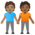 People Holding Hands: Medium Skin Tone, Medium-dark Skin Tone Emoji Copy Paste ― 🧑🏽‍🤝‍🧑🏾 - google-android