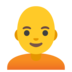 Person: Bald Emoji Copy Paste ― 🧑‍🦲 - google-android