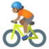 Person Biking: Medium Skin Tone Emoji Copy Paste ― 🚴🏽 - google-android
