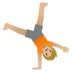 Person Cartwheeling: Medium-light Skin Tone Emoji Copy Paste ― 🤸🏼 - google-android