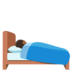 Person In Bed: Medium-dark Skin Tone Emoji Copy Paste ― 🛌🏾 - google-android
