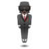 Person In Suit Levitating: Dark Skin Tone Emoji Copy Paste ― 🕴🏿 - google-android