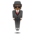 Person In Suit Levitating: Medium-dark Skin Tone Emoji Copy Paste ― 🕴🏾 - google-android