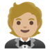 Person In Tuxedo: Medium-light Skin Tone Emoji Copy Paste ― 🤵🏼 - google-android