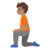 Person Kneeling: Medium Skin Tone Emoji Copy Paste ― 🧎🏽 - google-android