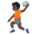 Person Playing Handball: Dark Skin Tone Emoji Copy Paste ― 🤾🏿 - google-android
