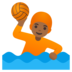Person Playing Water Polo: Medium-dark Skin Tone Emoji Copy Paste ― 🤽🏾 - google-android
