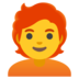 Person: Red Hair Emoji Copy Paste ― 🧑‍🦰 - google-android