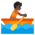 Person Rowing Boat: Dark Skin Tone Emoji Copy Paste ― 🚣🏿 - google-android