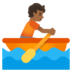 Person Rowing Boat: Medium-dark Skin Tone Emoji Copy Paste ― 🚣🏾 - google-android