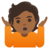 Person Shrugging: Medium-dark Skin Tone Emoji Copy Paste ― 🤷🏾 - google-android