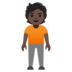 Person Standing: Dark Skin Tone Emoji Copy Paste ― 🧍🏿 - google-android