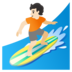 Person Surfing: Light Skin Tone Emoji Copy Paste ― 🏄🏻 - google-android