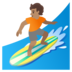 Person Surfing: Medium Skin Tone Emoji Copy Paste ― 🏄🏽 - google-android