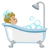 Person Taking Bath: Medium-light Skin Tone Emoji Copy Paste ― 🛀🏼 - google-android