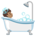 Person Taking Bath: Medium Skin Tone Emoji Copy Paste ― 🛀🏽 - google-android