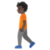 Person Walking: Dark Skin Tone Emoji Copy Paste ― 🚶🏿 - google-android