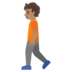 Person Walking: Medium Skin Tone Emoji Copy Paste ― 🚶🏽 - google-android