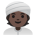 Person Wearing Turban: Dark Skin Tone Emoji Copy Paste ― 👳🏿 - google-android