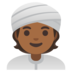Person Wearing Turban: Medium-dark Skin Tone Emoji Copy Paste ― 👳🏾 - google-android