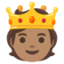 Person With Crown: Medium Skin Tone Emoji Copy Paste ― 🫅🏽 - google-android