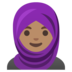 Woman With Headscarf: Medium Skin Tone Emoji Copy Paste ― 🧕🏽 - google-android