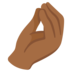 Pinched Fingers: Medium-dark Skin Tone Emoji Copy Paste ― 🤌🏾 - google-android