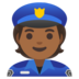 Police Officer: Medium-dark Skin Tone Emoji Copy Paste ― 👮🏾 - google-android