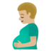 Pregnant Man: Medium-light Skin Tone Emoji Copy Paste ― 🫃🏼 - google-android