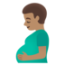 Pregnant Man: Medium Skin Tone Emoji Copy Paste ― 🫃🏽 - google-android