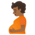 Pregnant Person: Medium-dark Skin Tone Emoji Copy Paste ― 🫄🏾 - google-android
